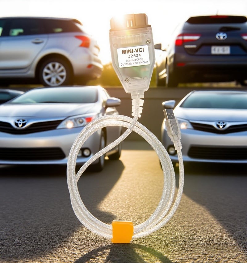 Washinglee OBD2 Diagnostic Cable for Toyota Lexus Scion, USB Diagnostic Scanner Cable Compatible for TIS Techstream and 32/64 bit Windows, Driver/APP Must Be Installed - Image 3